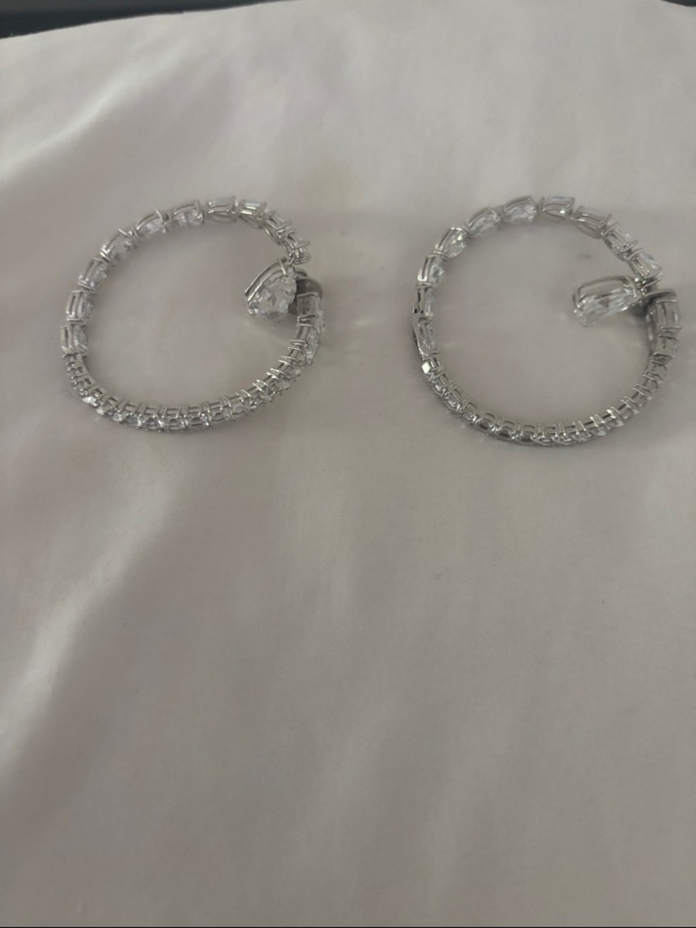 Swarovski  Hoop Earrings - Women Jewelry Preowned Final Sale